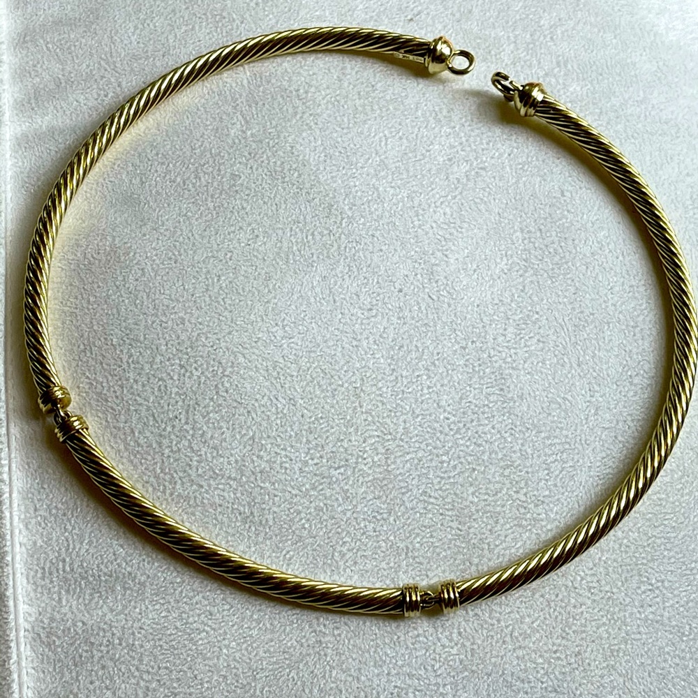 14k David Yurman Cable Collar Necklace